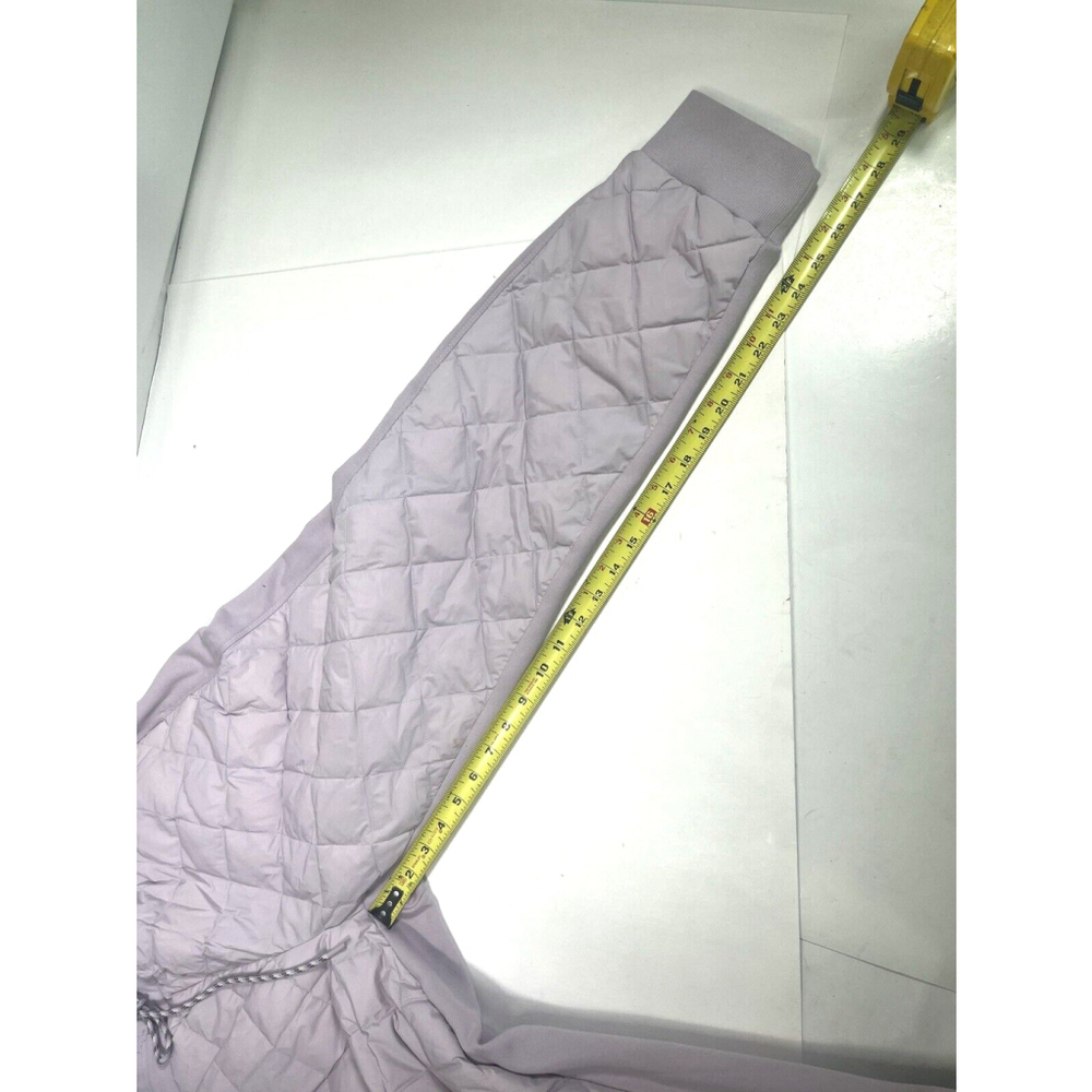Athleta Womens Goose Down Quilted Pants Joggers Size‎ 14 Shasta Purple Apres Ski - Picture 9 of 15